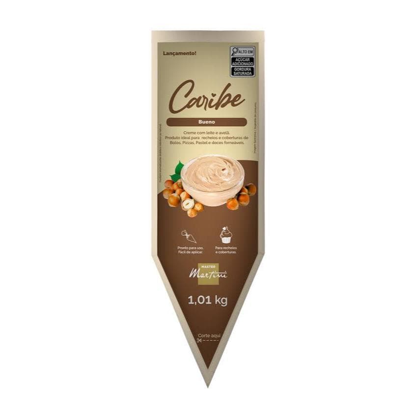 Recheio e cobertura Creme Caribe Bueno Master Martini 1,01kg