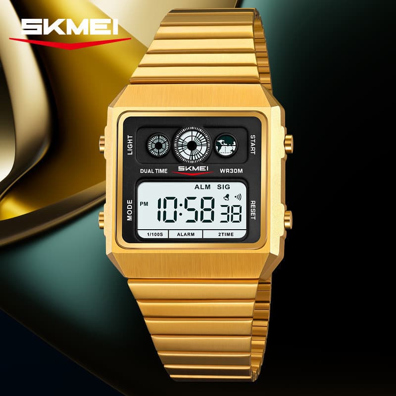 SKMEI Moda Masculina Relógio Eletrônico Multifuncional Estudante Moderno Ao Ar Livre À Prova D 'Água Simples Cronógrafo