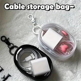 Bolsa Organizadora Portátil Para Fones De Ouvido Externos , Carregador De Cabo De Dados
