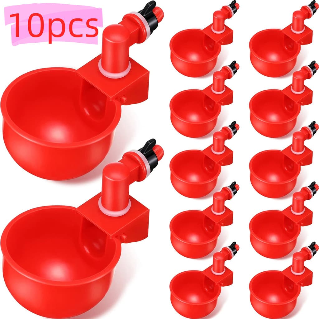 Kit 10/20/30 Bebedouro Automático para Pássaros Frango e Codorna