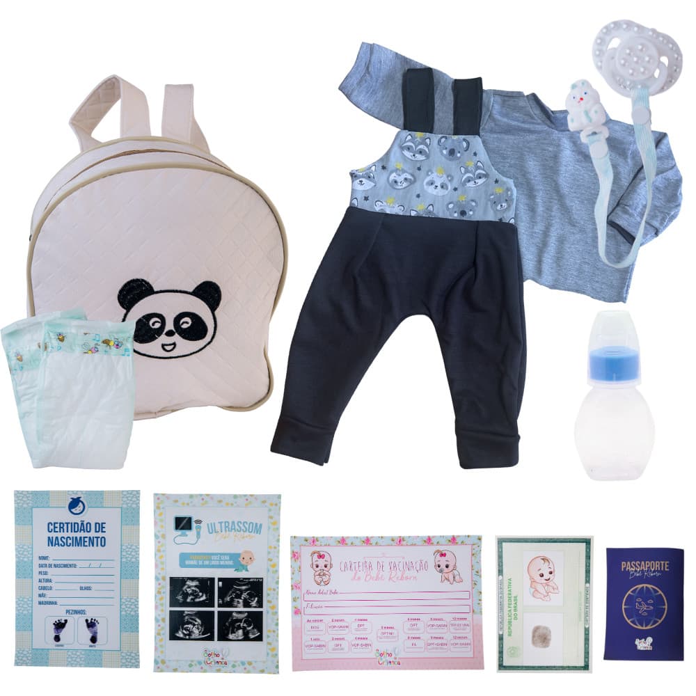 Enxoval De Luxo Bebê Reborn - Kit Acessórios E Estilo