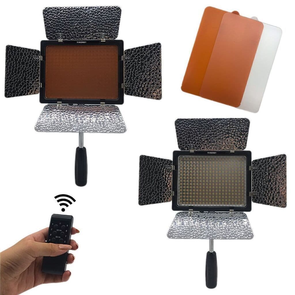 Iluminador de LED Yongnuo YN300 III – 300 LEDs Com fonte+tripé 2 Metro+ Baterria f970 + carregado