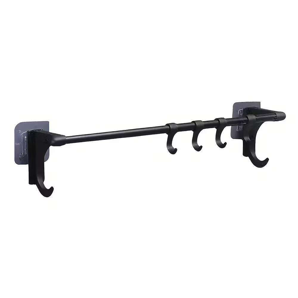 Porta Toalha Duplo Para Banheiro Cozinha Com Suporte e Adesivo Multiuso 60CM - Lion Shop