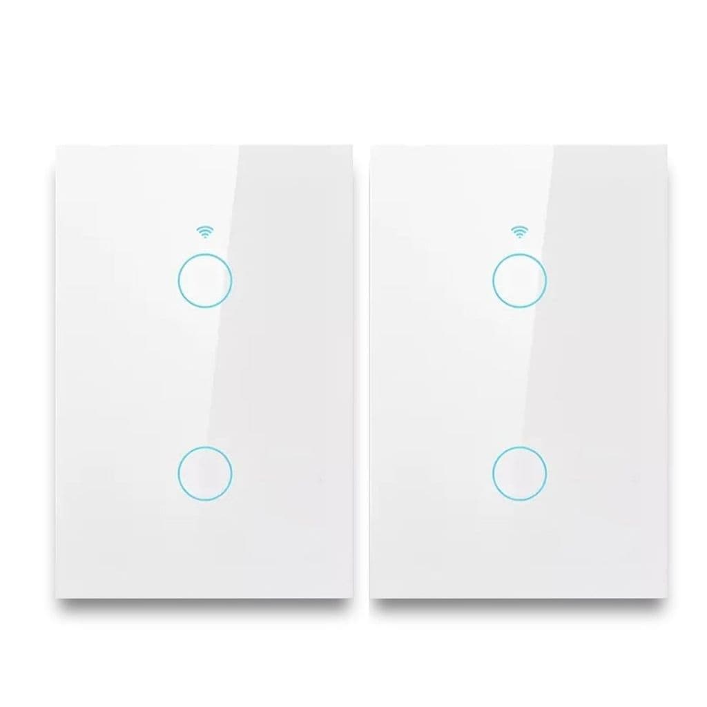 Kit 2 Interruptores Inteligente Smart Wifi 2 Botões 10A Bivolt 4x2 Neo Comando Voz Alexa/Google Avant