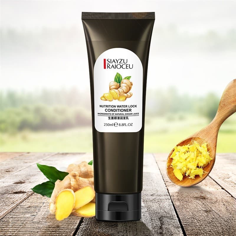 Gengibre Suavizante Condicionador Hidratante Hidratante Refrescante Condicionador de Controle de Óleo Limpeza Suave Cond