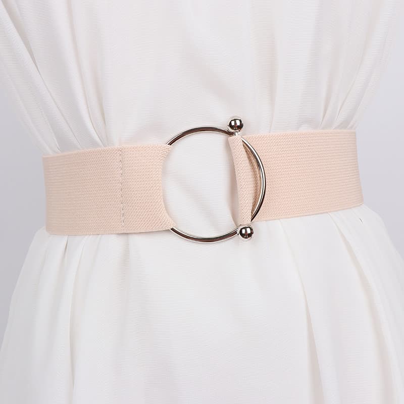 Preto simples cinto elástico elástico senhoras cinto ampla decoração cintura estreita casaco camisola moda combinando ve