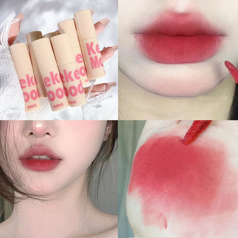 Francês grande marca batom lábio esmalte veludo batom ar brilho labial fosco batom simples rosto clareamento estudante f