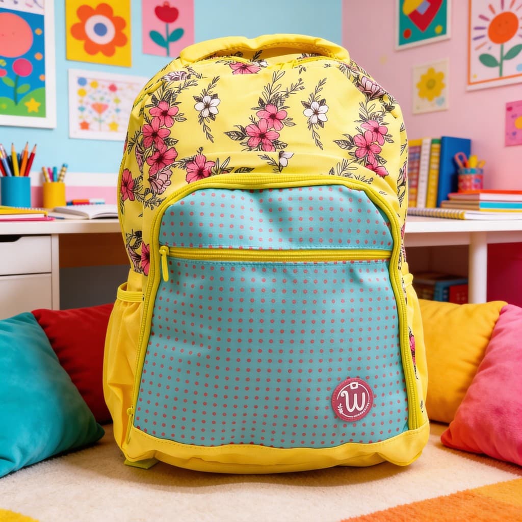 Mochila Juvenil Feminina Flores Winth Youth - Rocie REF BPG32132