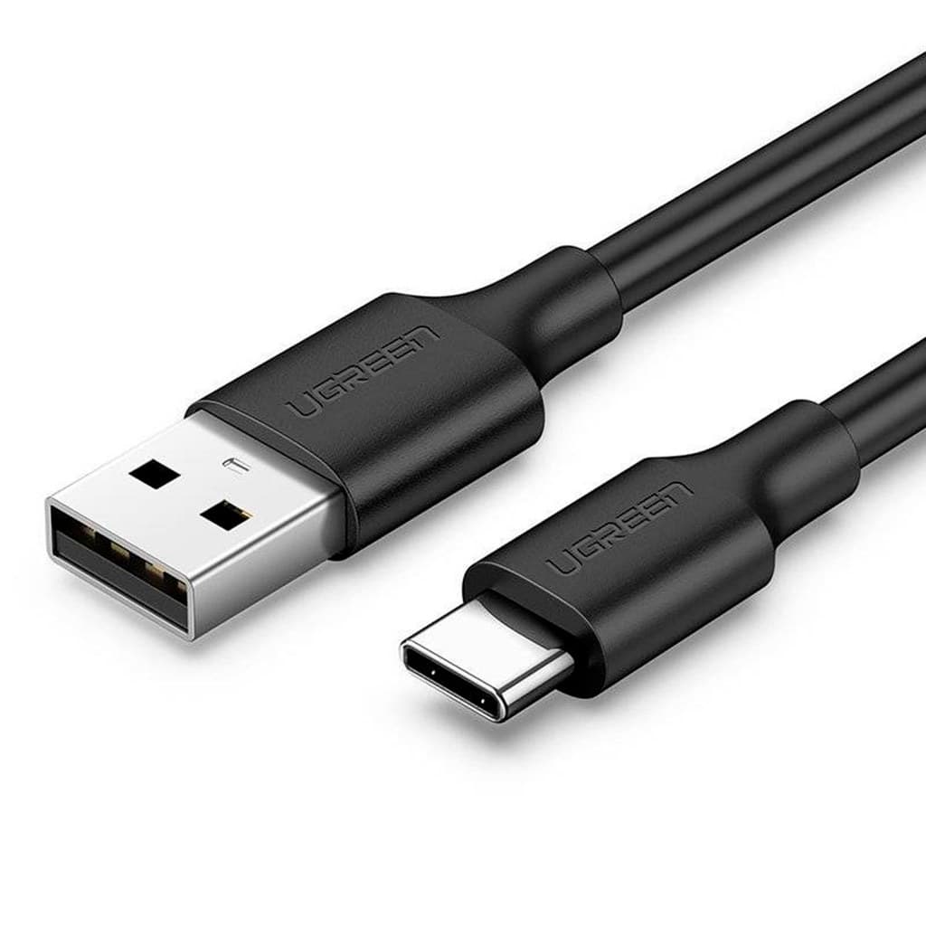 CABO DE DADOS UGREEN USB PARA USB-C 1.5M 3A US287 PRETO - 60117