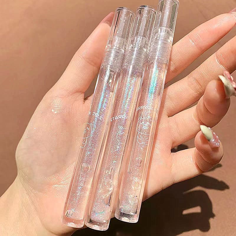 Brilho labial transparente brilho de água Dudu brilho labial hidratante hidratante brilho labial brilho labial espelho d