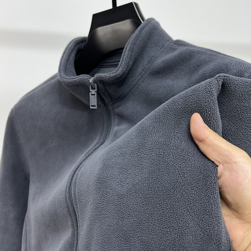 Shopping de cabeça para baixo Polar velo gola alta colete masculino zíper outono inverno engrossado velo austríaco mais