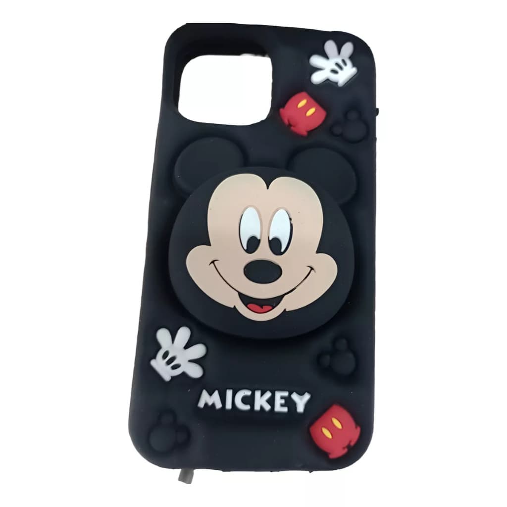 Capinha capa case iPhone 11/12/13/14/15/16 pro e promax Mickey E Minnie macia Anti-queda  LANÇAMENTO