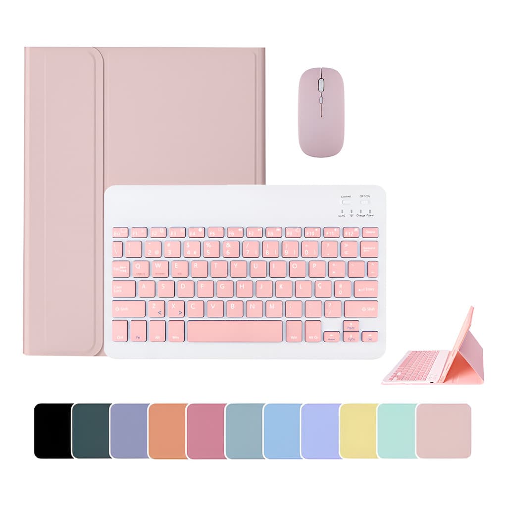 capa com teclado e mouse para Samsung Galaxy Tab S9 Ultra 14,6", S9 plus 12,4", S9 FE 10,9", S9 11"