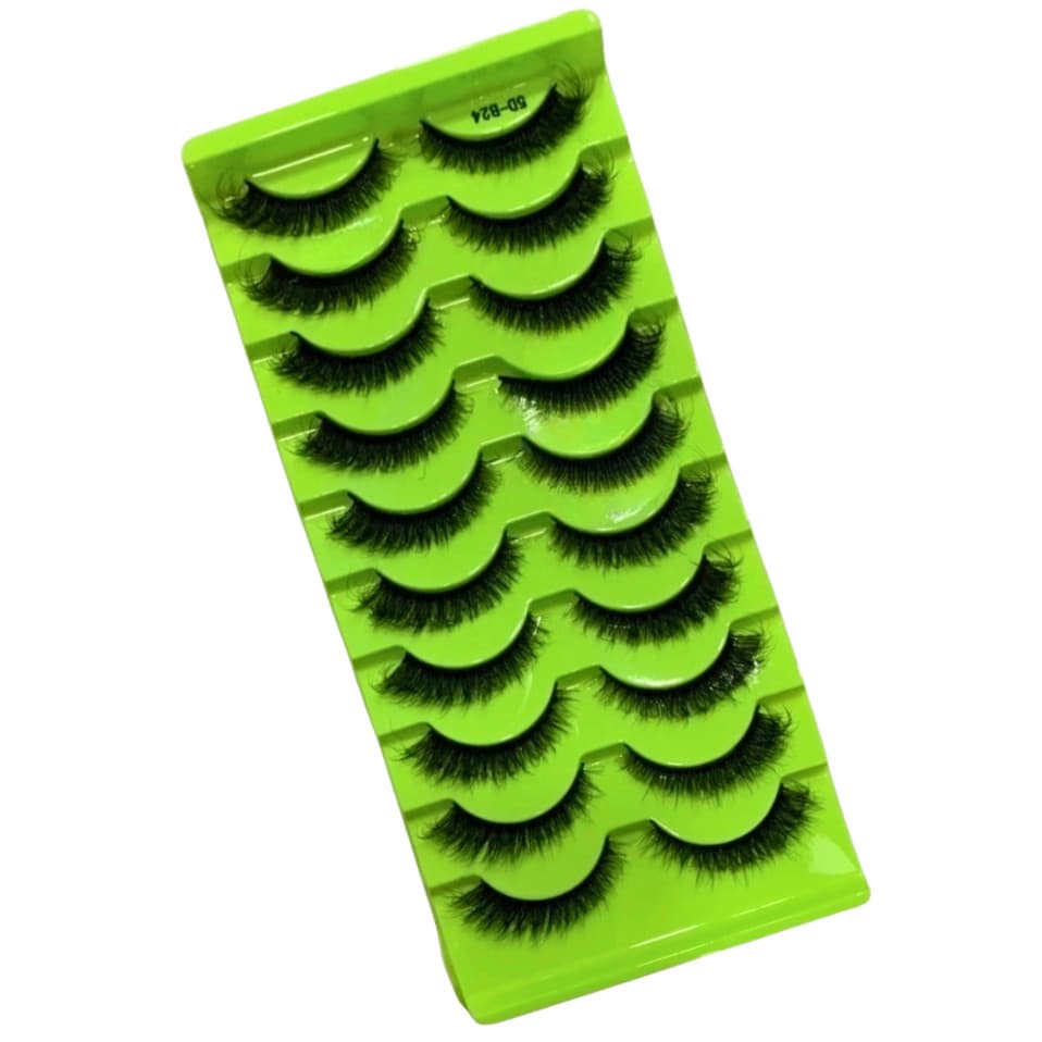 10 pares de cílios postiços 5D-B24