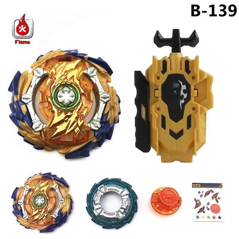 Gyro Bey Burst B-139 Wizard Fafnir Flame Marca Com Conjunto De Lançador Ou Brinquedos Giratórios De Peça Única