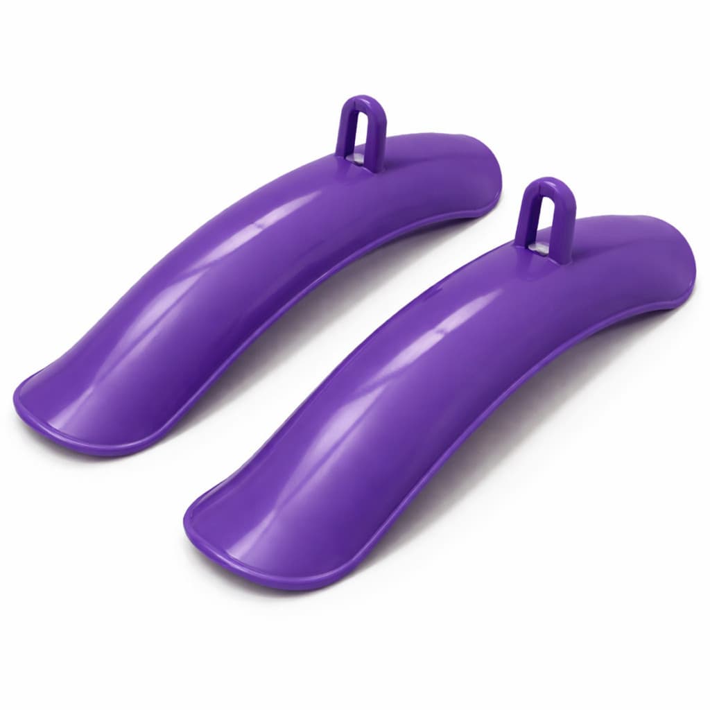 Par Paralama Dianteiro e Traseiro P/ Bike Aro 16/20 Cor Roxo