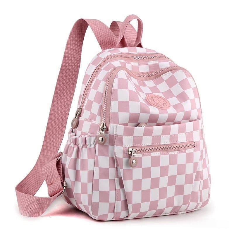 Nova Mochila De Estudante Feminina Versátil Náilon Impresso Grande Capacidade Viagem Moda Casual CBVV