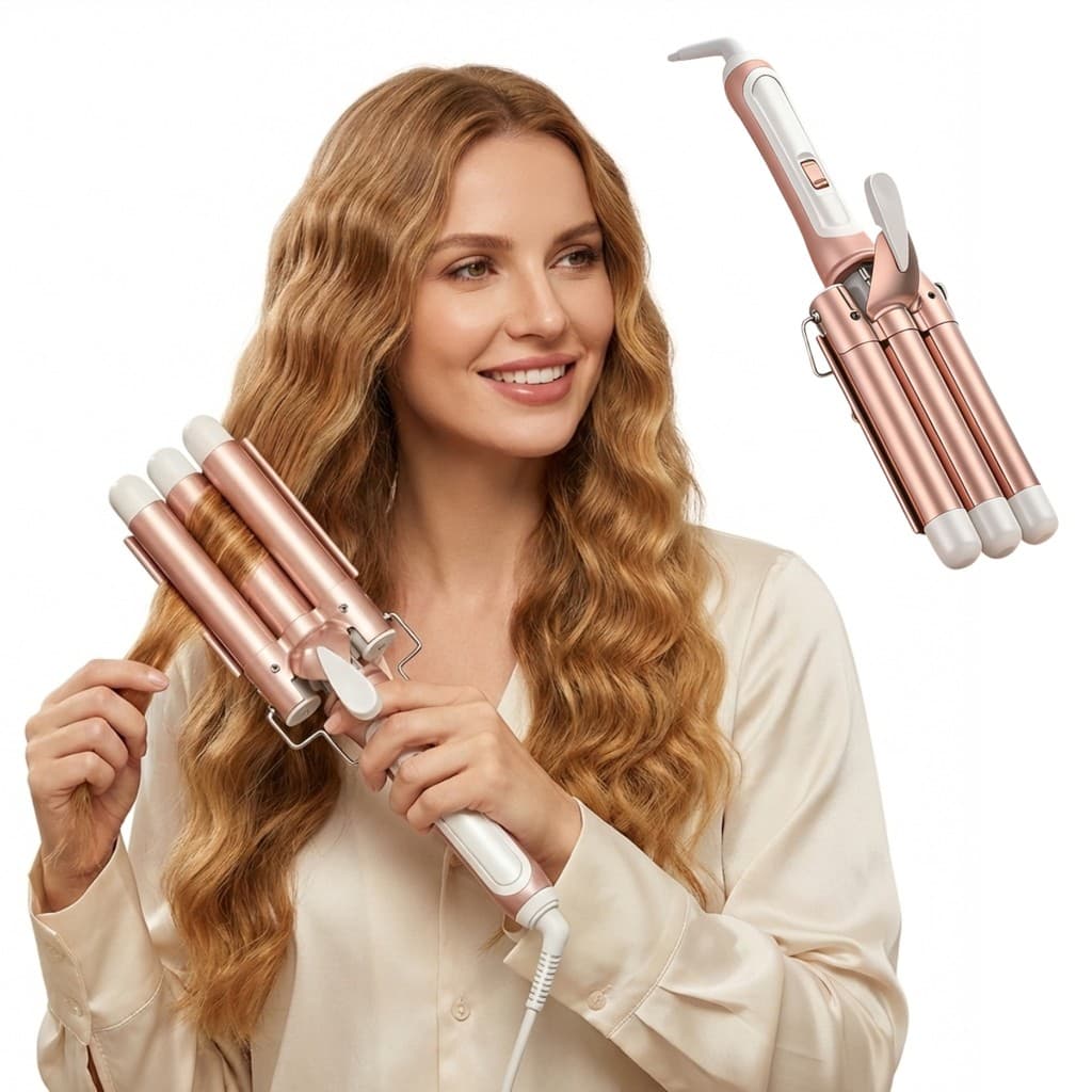 Triondas 32mm Modelador Ondulador de Cachos Profissional de Cerâmica Fogomax Bivolt 200°C Com Luva de Proteção