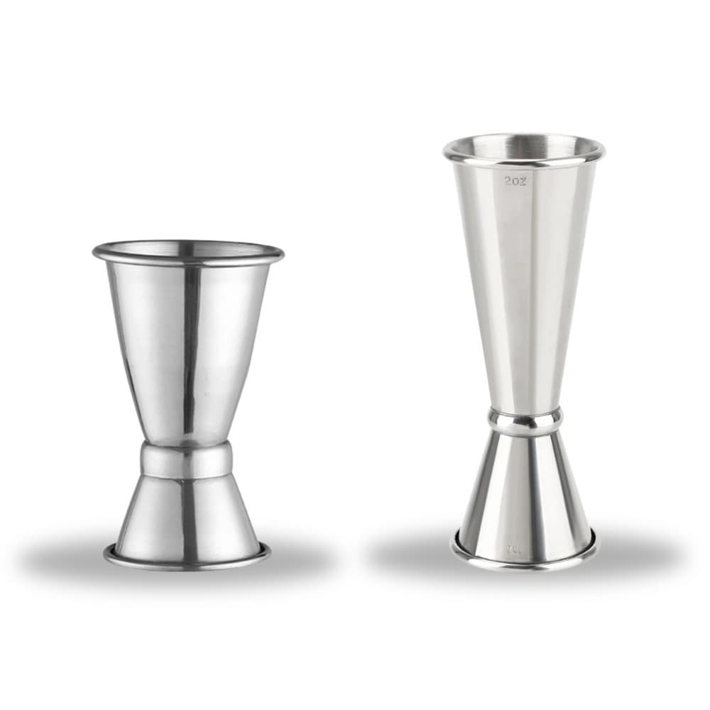 Kit Dosador Duplo para Drink Aço Inox Bar Drinks Bebidas Barman Caipirinha