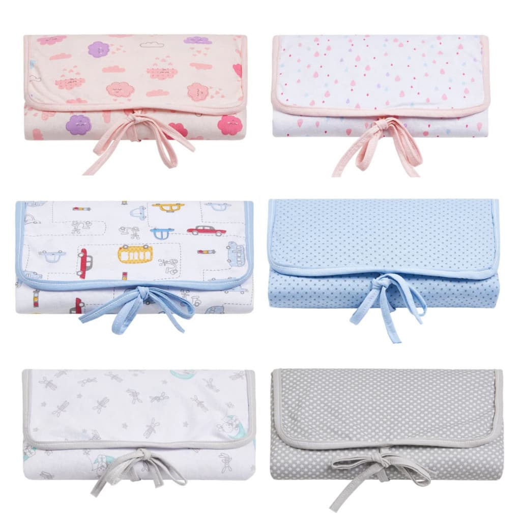 Trocador Porta Fraldas Papi Malhas Portátil Estampado 66Cm X 40Cm