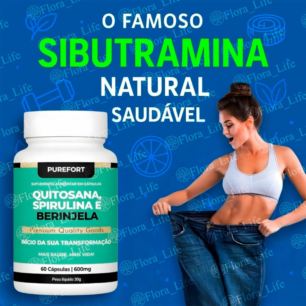 Quitosana, Spirulina, Beringela | Suplemento natural | Original | Purefort