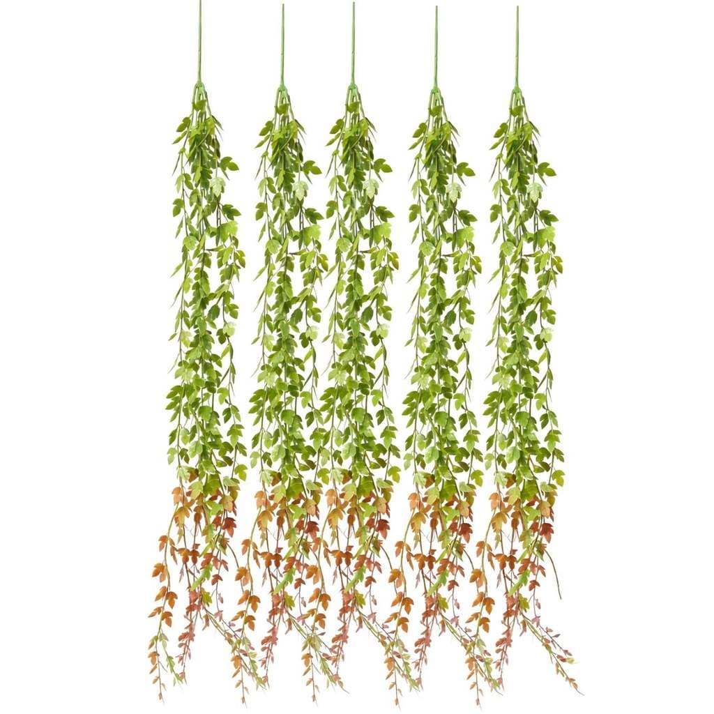5 Pendente Verde Terracota Degrade Planta Artificial 1 mt Cd