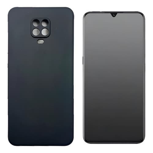 Capa Aveludada P/ Redmi Note 9s + Pelicula Fosca Privacidade