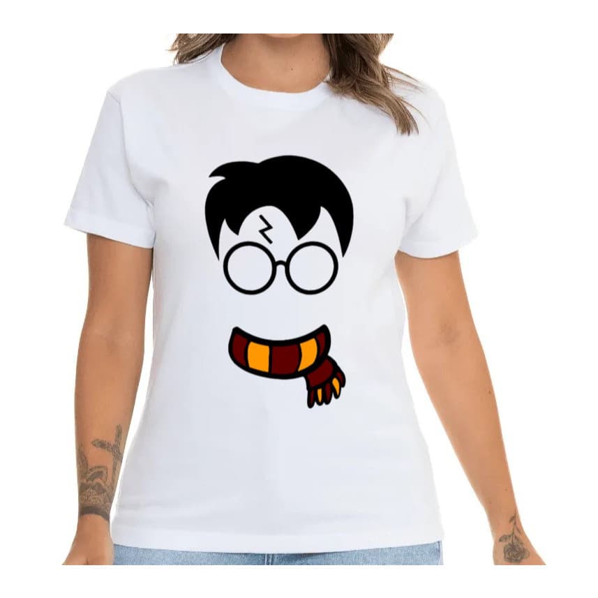 Camiseta Harry Camisa Potter Unissex 100% Algodão