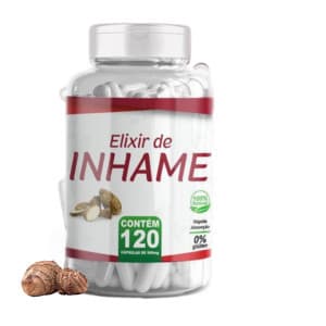 Elixir de Inhame 100% natural 120 Cápsulas de 500 mg Kit com 1,2 e 3 Potes NatuErvas