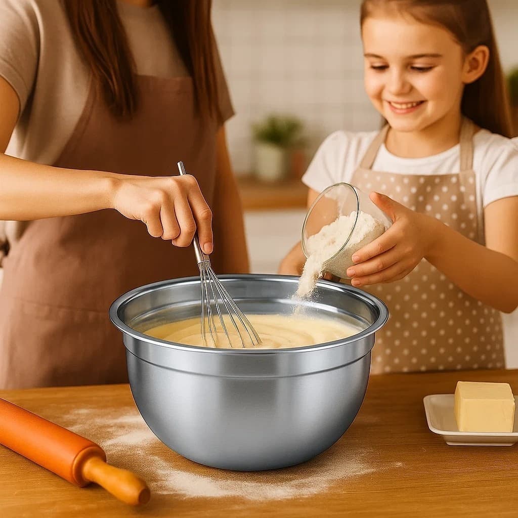 Tigela Inox Alumínio Vasilha Salada Pote Bacia Mexer Massa Culinária