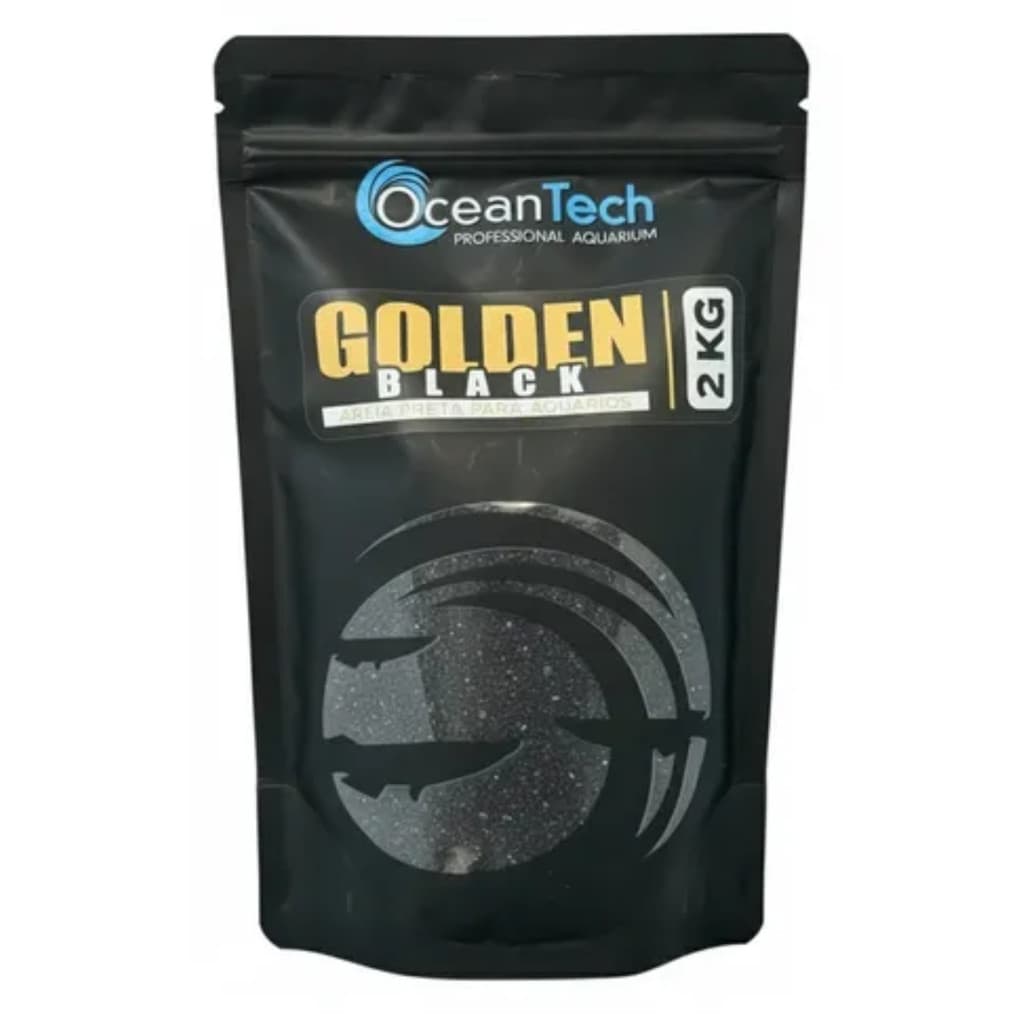 Substrato Golden Black 2kg Ocean Tech - Substrato Inerte para Aquários