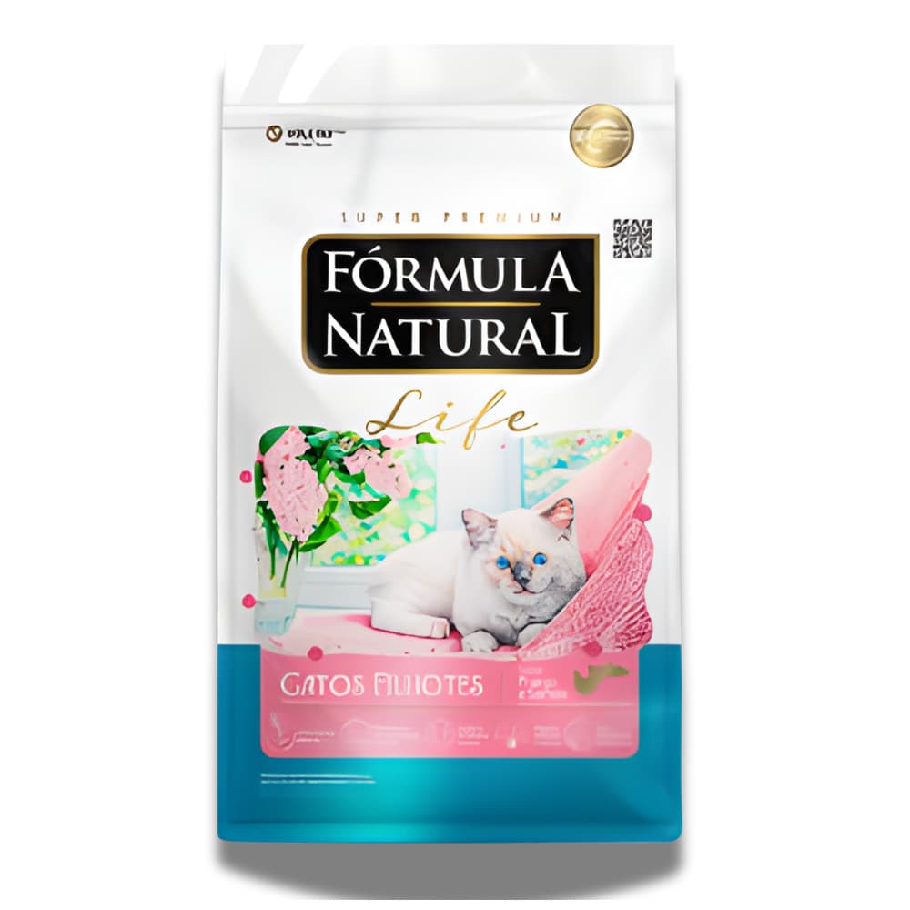 Ração Fórmula Natural Life Filhote Gato Frango e Salmão 1kg Crescimento Saudável