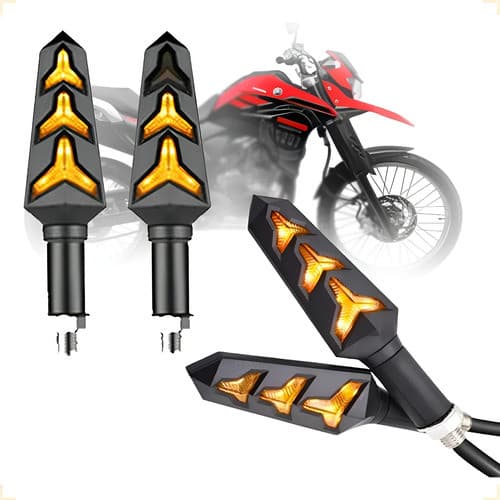Kit 4 Setas Led Sequenciais Yamaha Xtz 250 Lander 2008 2009 Preto