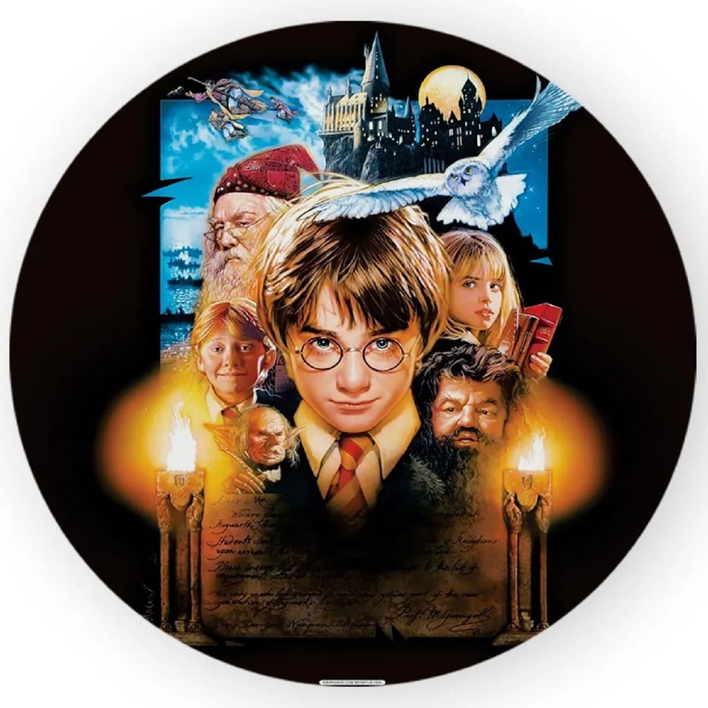 Painel Redondo Tema Escola De Magica Harry Pott Mini 50x50cm Festa Veste Fácil