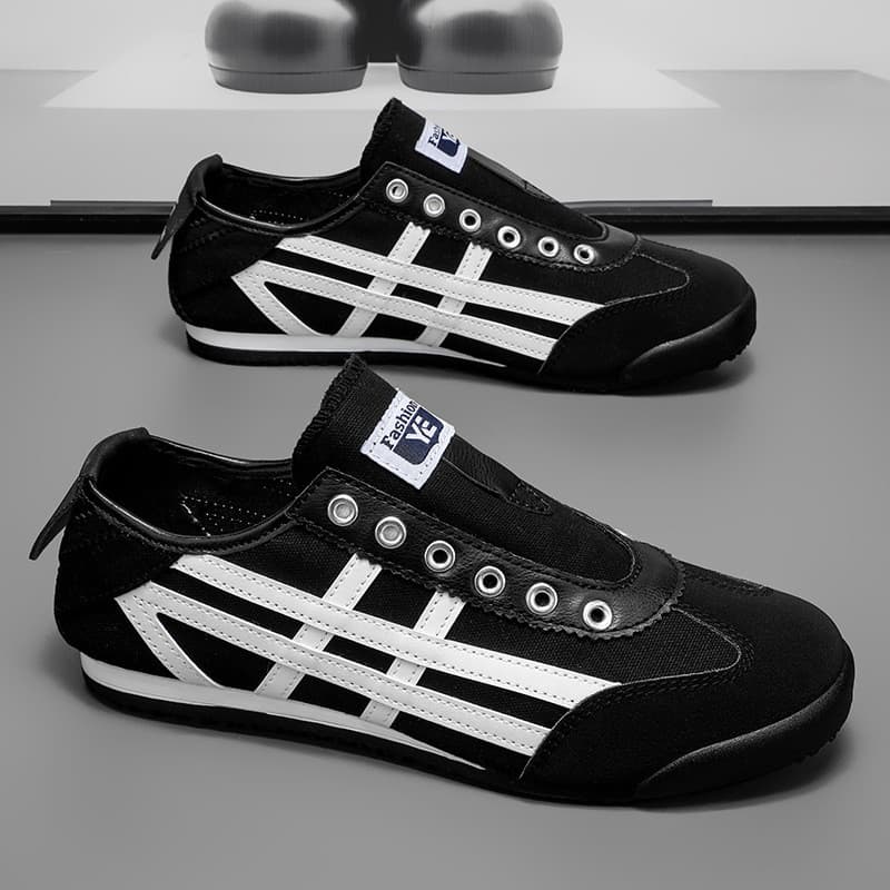 2025 Novo Estilo Forrest Gump Sapatos Moda Casual All-Match Antiderrapante Plano Leve Respirável Lace-Up Simples Resiste