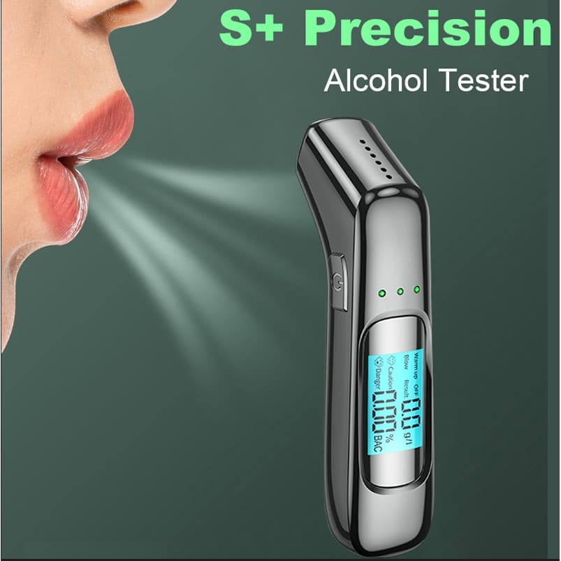C07 Bafômetro Portátil Profissional Testador De Álcool Respiração Display LCD Detector Para Bêbado Condução Eletrônica D