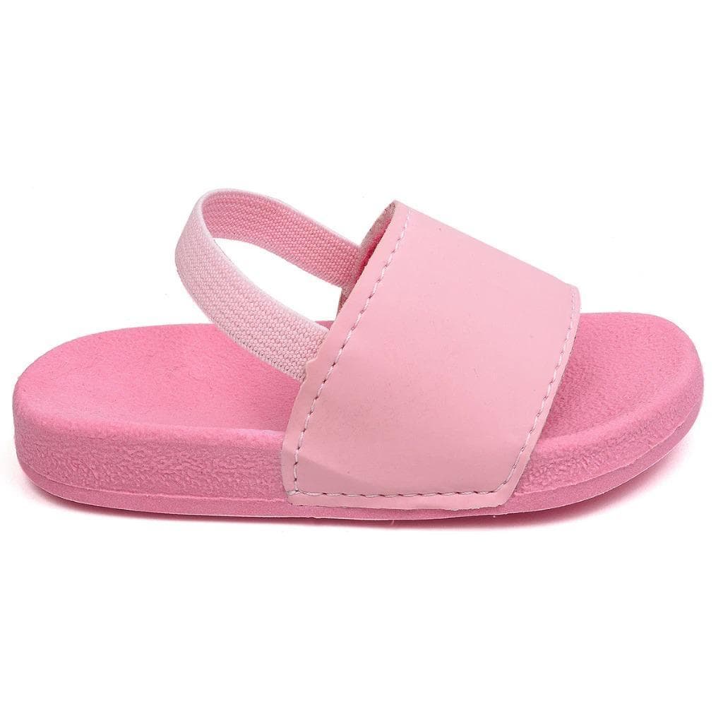 Chinelo Sandália Slide bebê infantil  LISO Masculino Feminino com elástico do 16 ao 25