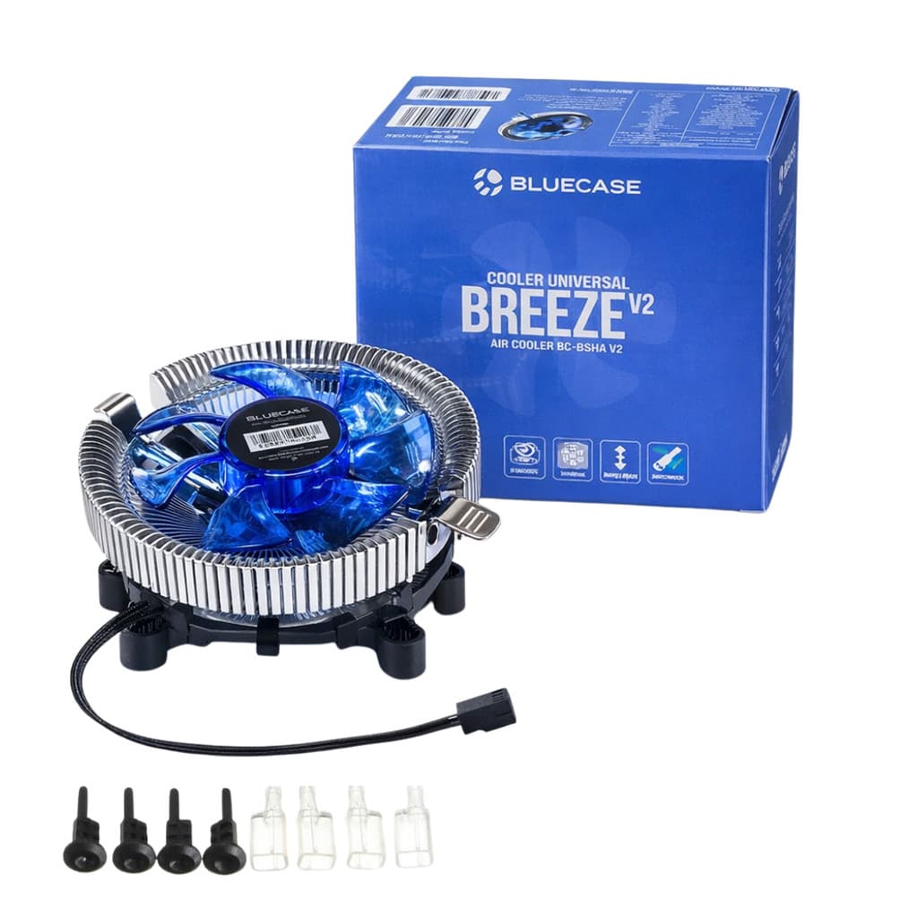 Cooler para processador Universal Bluecase Breeze V2 INTEL E AMD TDP 65W