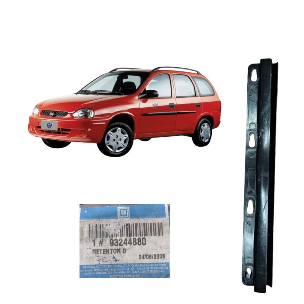 Guia Parachoque Traseiro Lado Direito Corsa Wagon 1996/1997/1998/1999/ 2002 GM 93244880