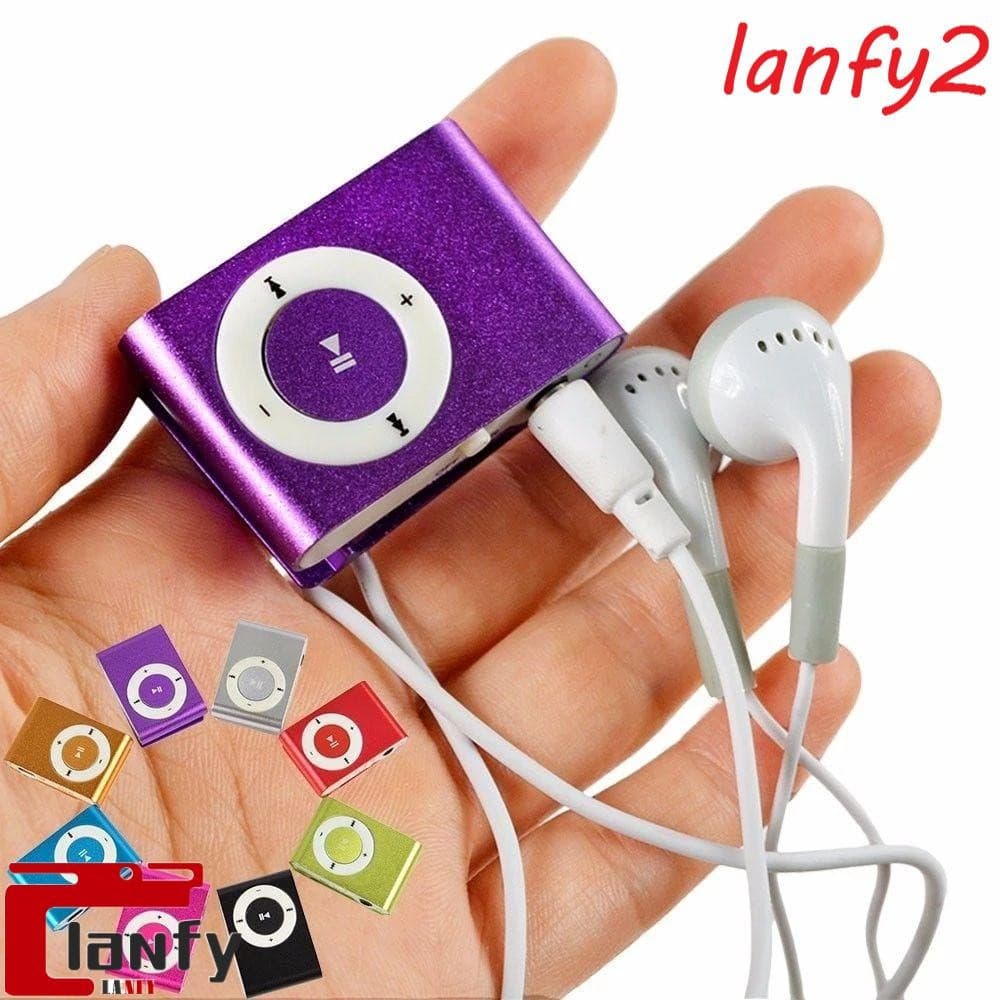 LANFY MP3 Player Portátil À Prova D'água Walkman Metal Mirror Sport MP3