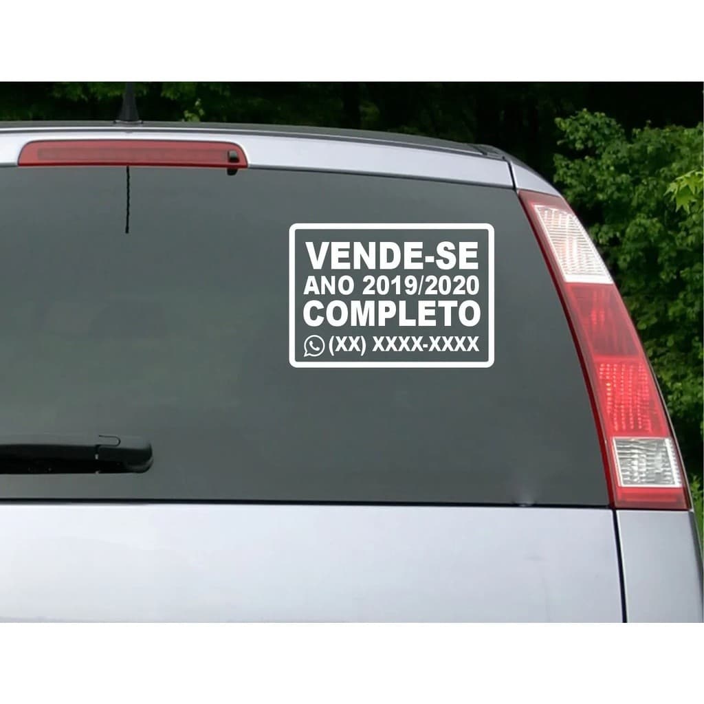 Adesivo decorativo veículos propaganda vende-se 20x30cm