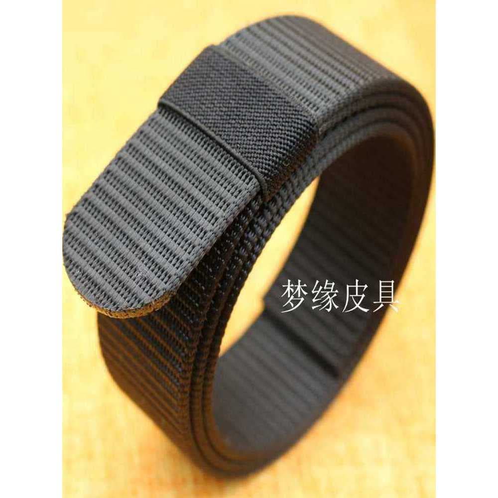 Cinto de pano de lona masculino sem fivela tira de cinto de náilon importado calças masculinas cinto sem bandana cinto d