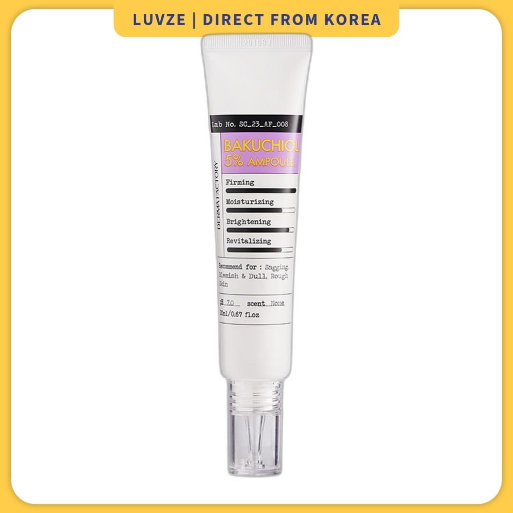 [derma factory] Bakuchiol 5% Ampola 20ml 1pc / Ampola Coreana / 100% Autêntico