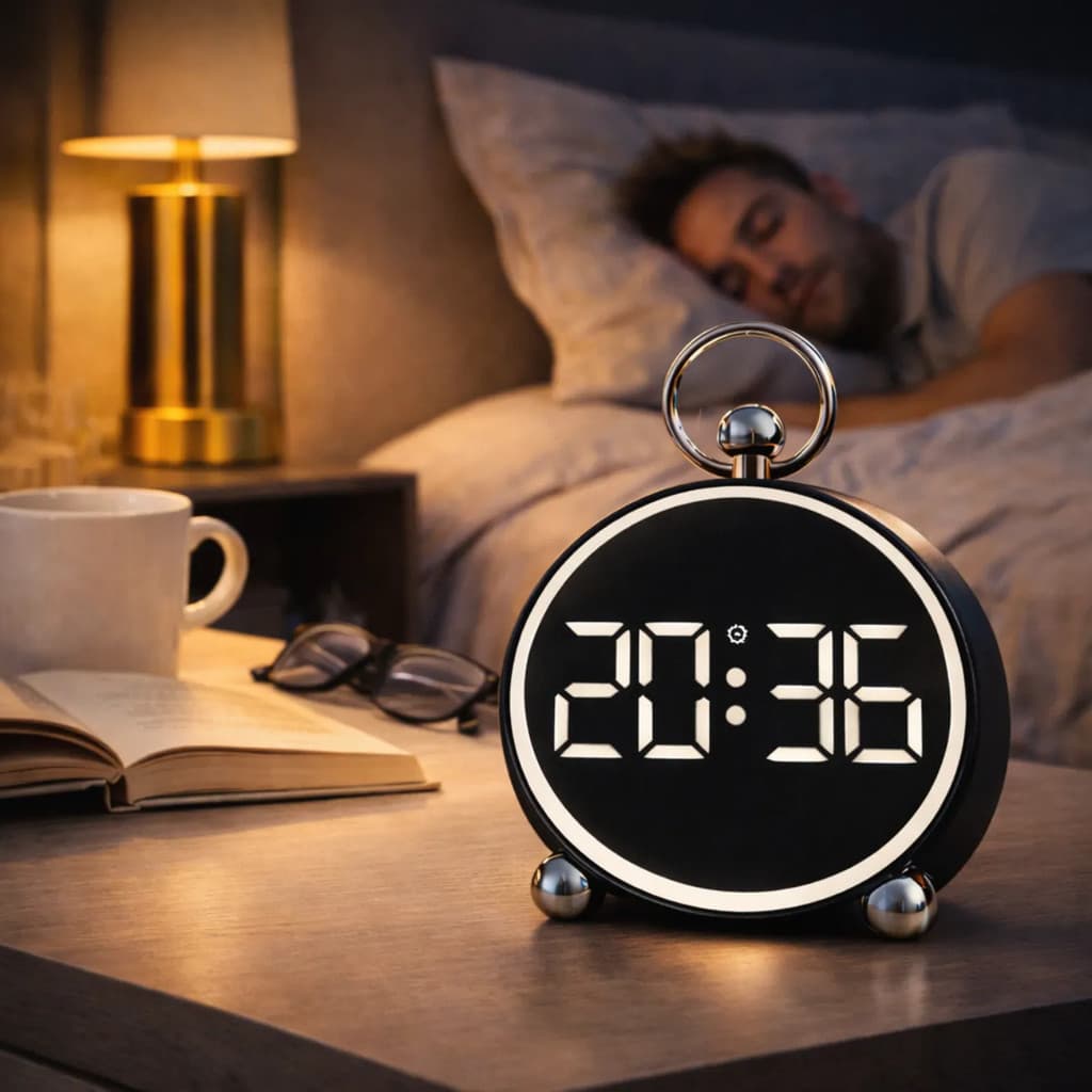Relógio Digital Led Despertador Mesa Quarto Data Temperatura