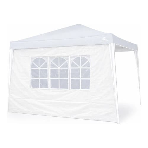 Parede Para Tenda Gazebo Articulado 3m X 3m  Com Janela Branco