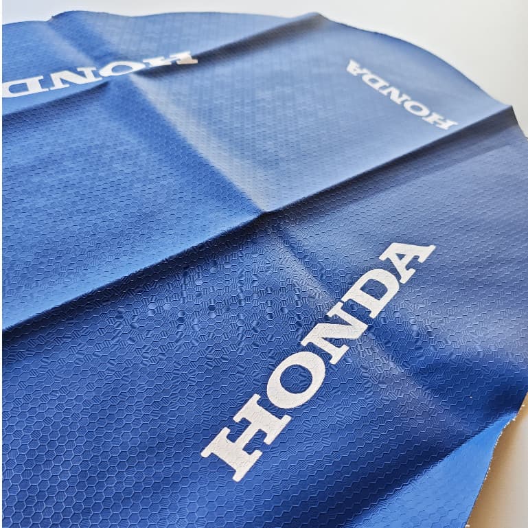 Capa de Banco Moto Modelo Honda Pop 110 2019 2020 2021 2022 2023 Azul Colmeia