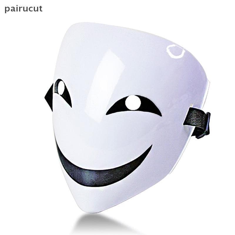 Uiu Cosplay Kagetane Hiruko Burakku Buretto Rosto Cheio Anime Bala Preta Sorriso Máscara Facial Chapelaria Máscaras Pres