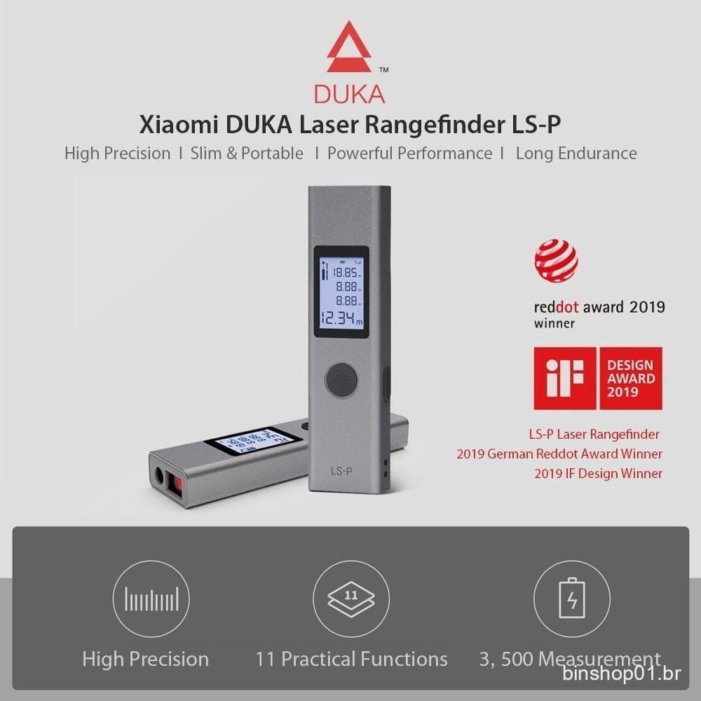 Telêmetro Xiaomi Laser Trena LS-P 40m de alta precisão Y4N JPGJ
