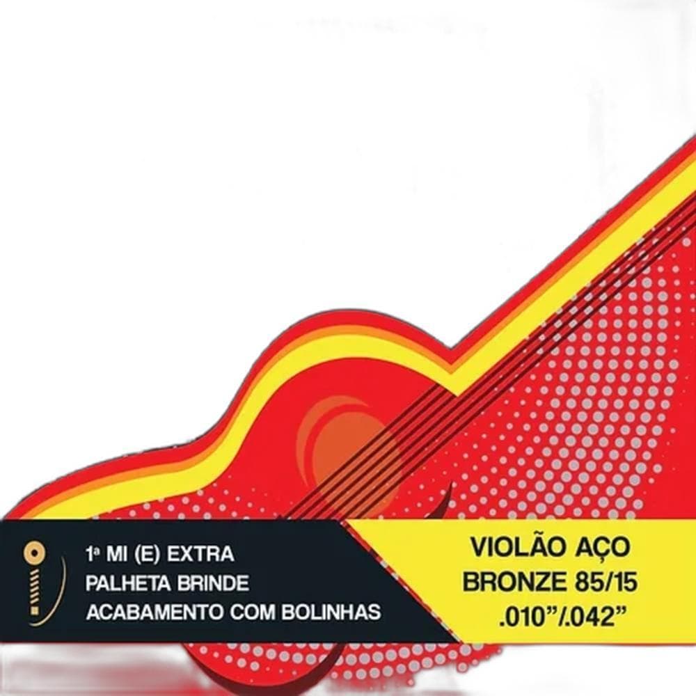 ENCORDOAMENTO ROUXINOL VIOLAO ACO BRONZE 85/15 C/BOLINHA R50