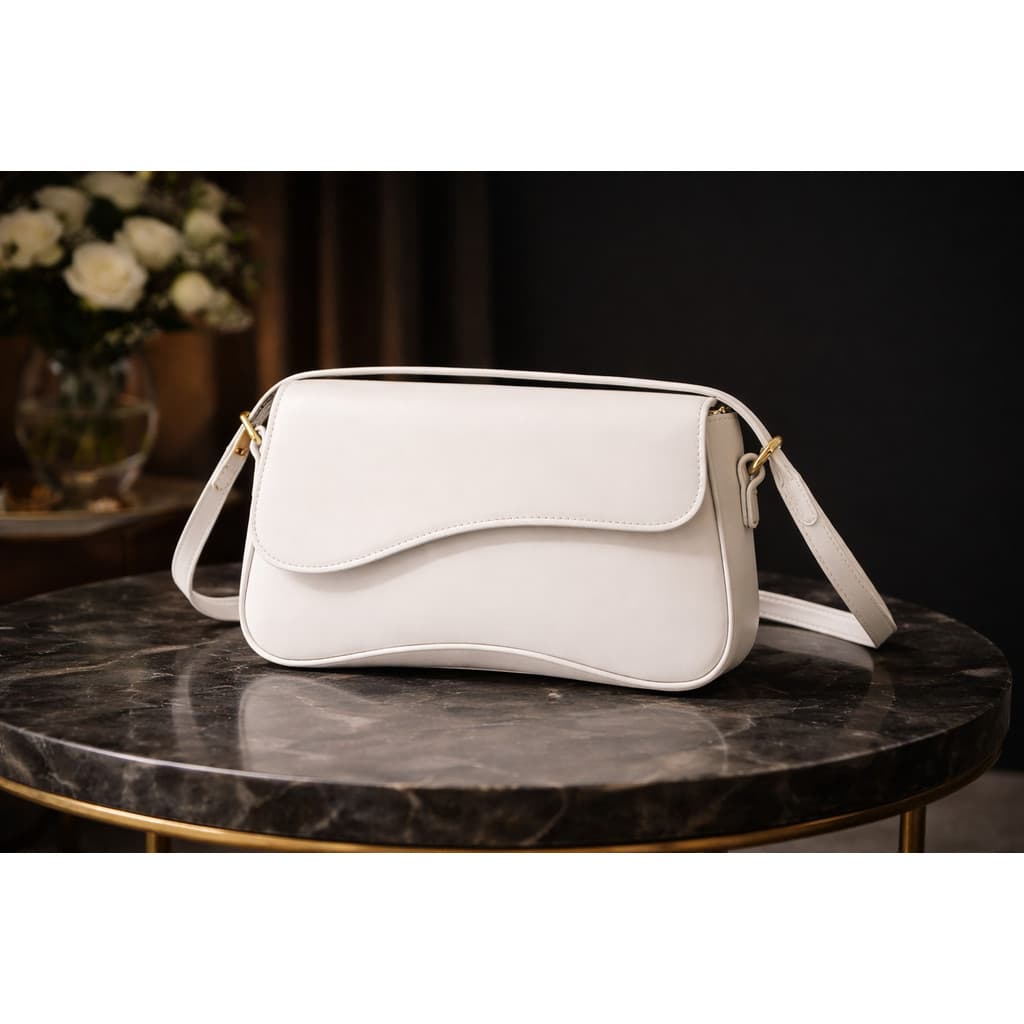 Bolsa Feminina de Ombro Elegante E Versátil Alça Regulável Luxo Tampa S